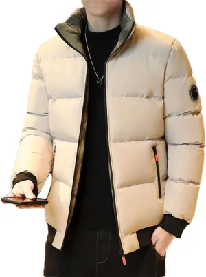 Men's Cotton-Padded Warm Cotton-Padded Jacket On Cotton-Padded Coat Coat