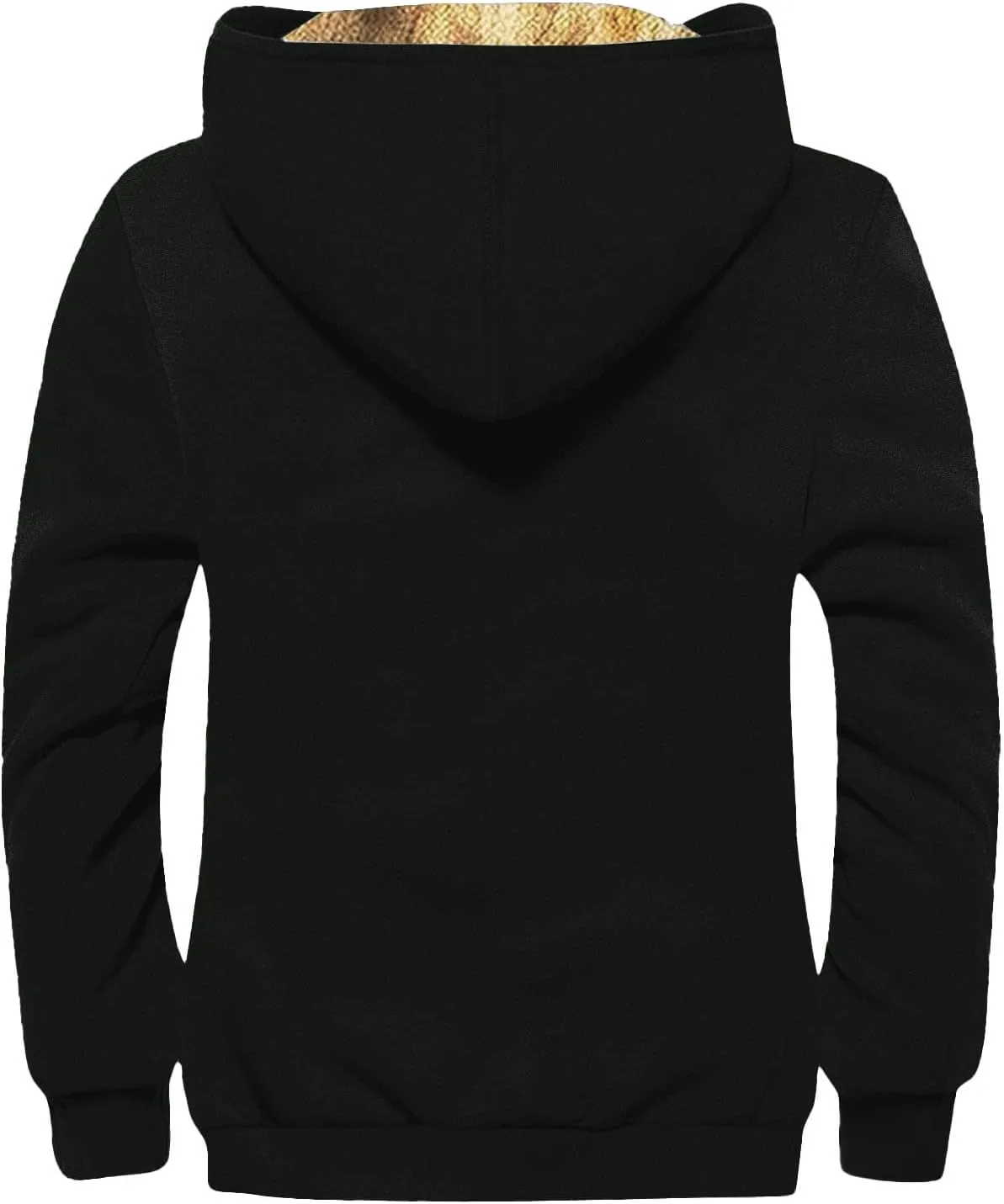 Mens Fleece Jacket,Winter Sherpa Lined Jackets For Men Hoodie Big And Tall Full Zip Up Coats Outdoor Work Coat M-7Xl