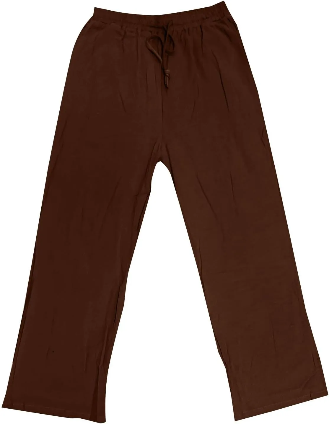 Mens Linen Pants Big and Tall Summer Elastic Waist Drawstring Beach Athletic Pants for Workout, Jogging, Running
