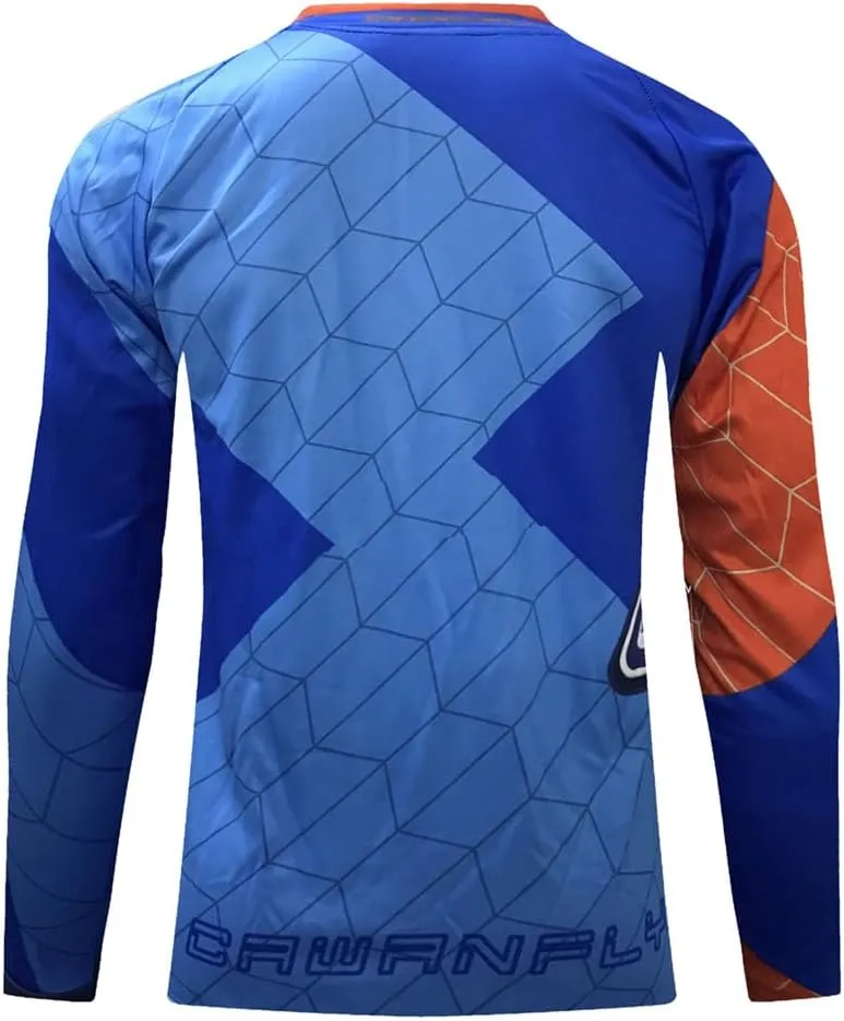 Men's Mountain Bike Jersey Off-Road Motocross Jersey Quick Dry Downhill Shirts Long Sleeve Cycling Tops