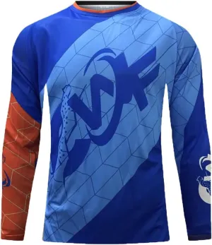 Men's Mountain Bike Jersey Off-Road Motocross Jersey Quick Dry Downhill Shirts Long Sleeve Cycling Tops