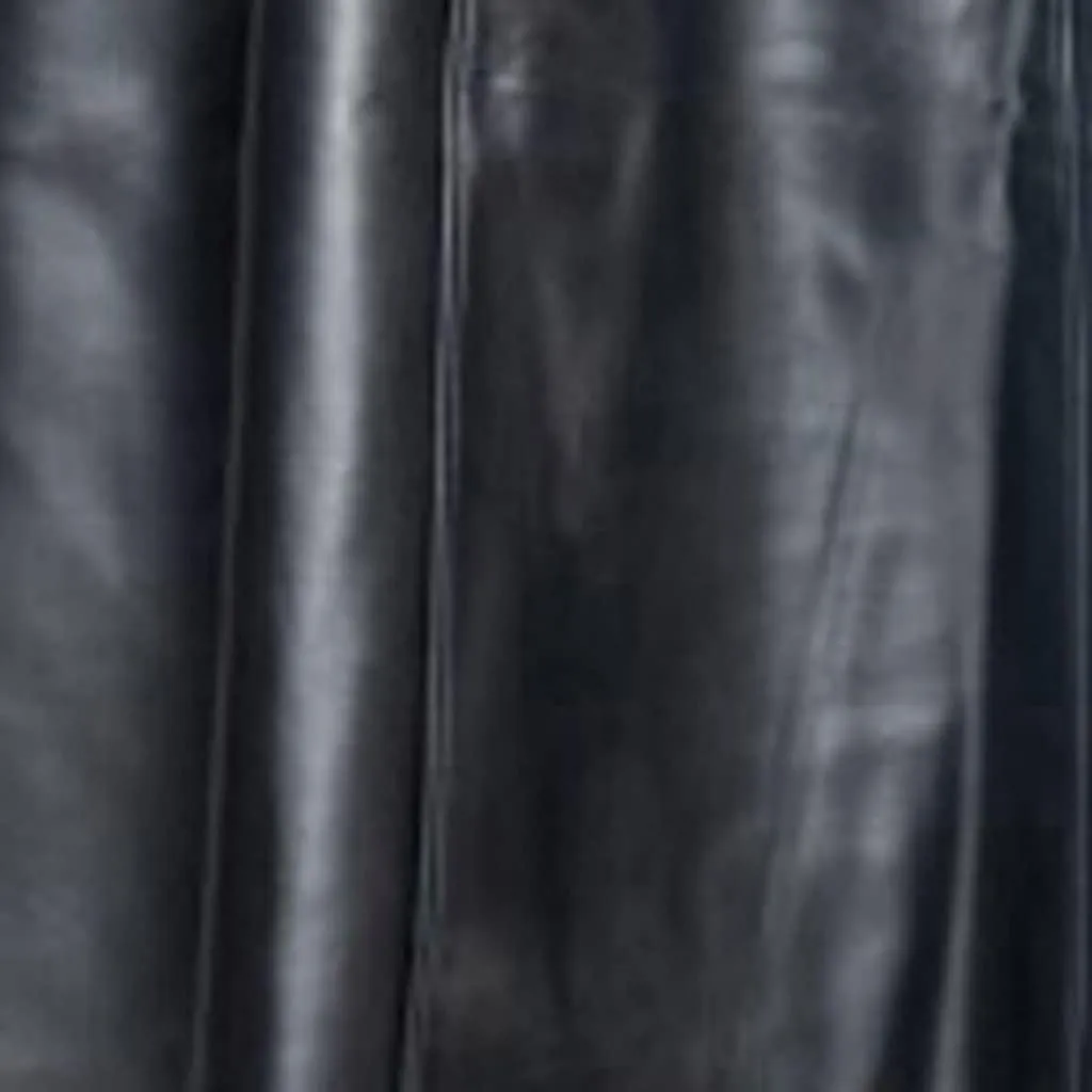 Mens Retro Leather Vintage Long Coat Trench Steampunk Gothic Jacket Overcoat Fashion Leather Gothic