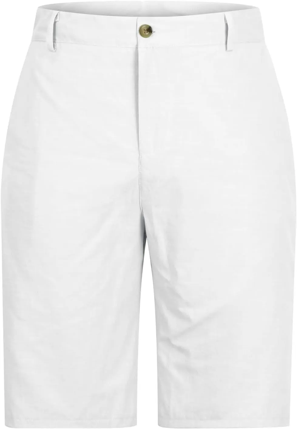 Mens Shorts Summer Trendy Cotton Linen Beach Pants Elastic Waist Button Trousers Breathable Running Pants with Pokets