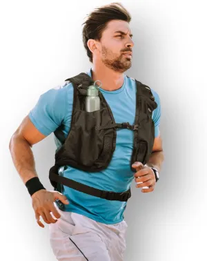 MVRK 2-in-1 Packable Running Vest for Men  Ultra-Lightweight, Water-Resistant, Breathable & Multi-Pocket Performance Vest for Runners & Hybrid Athletes