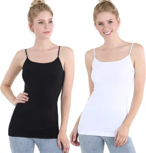 NIKIBIKI Women Seamless Basic Camisole, Made in U.S.A, One Size