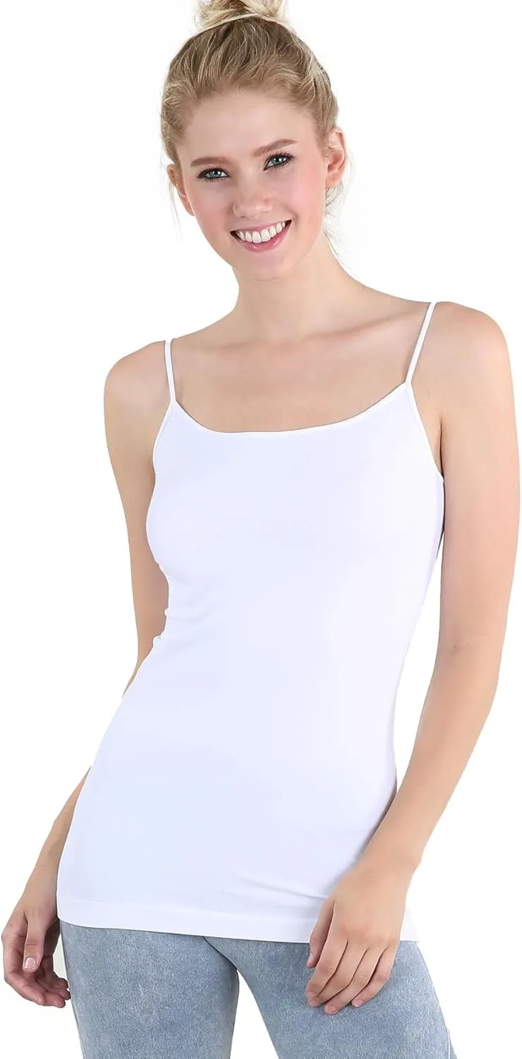 NIKIBIKI Women Seamless Basic Camisole, Made in U.S.A, One Size