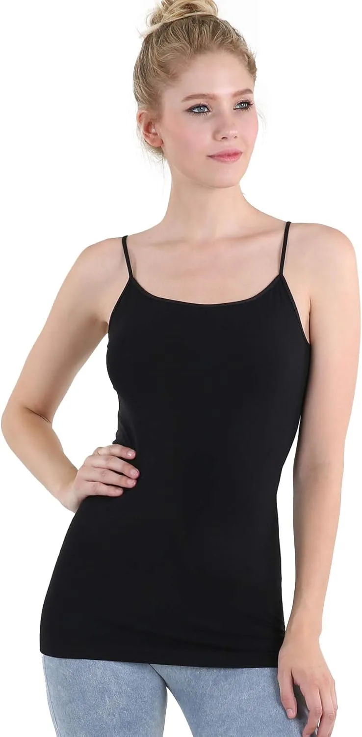 NIKIBIKI Women Seamless Basic Camisole, Made in U.S.A, One Size
