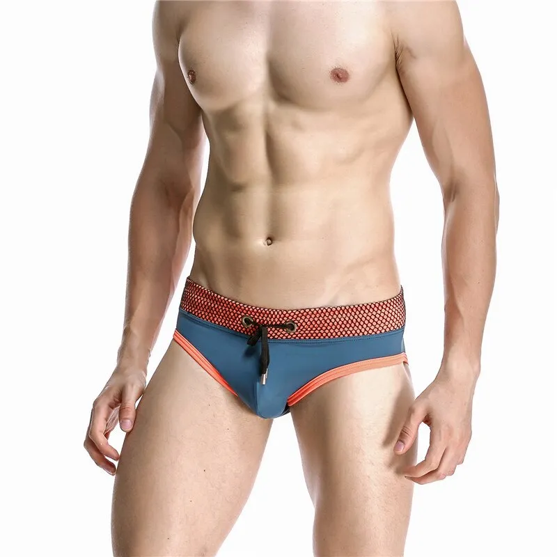 Orange Blue Low Swimtrunk