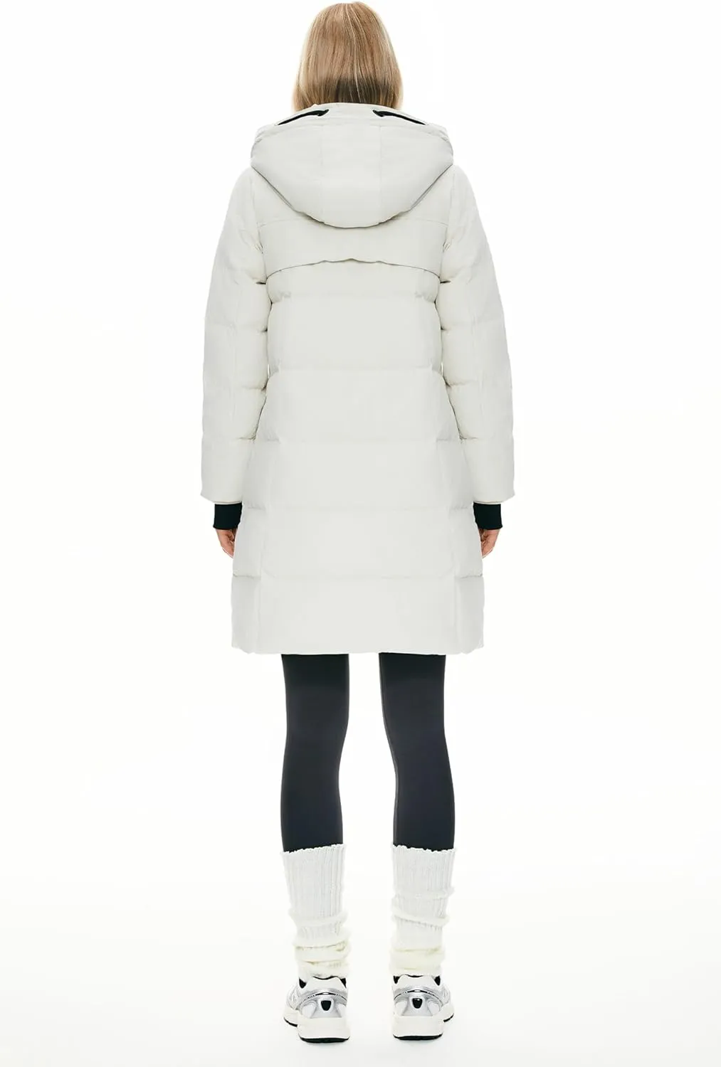Orolay Women's Thickened Winter Down Coat Hooded Puffer Long Jacket with Pocket