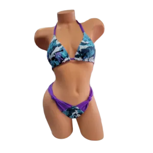Purple Paisley Triangle Top