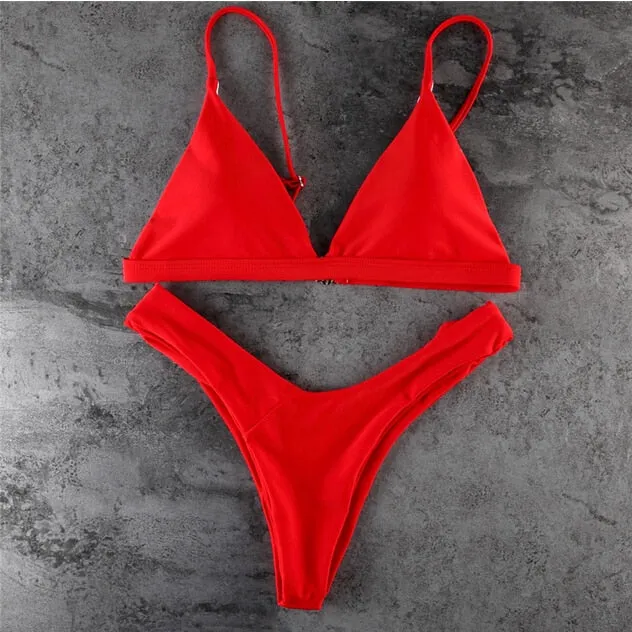 Pushed Up Paded Women Bikini Set
