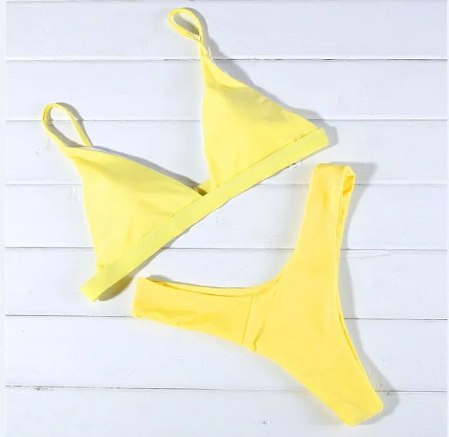Pushed Up Paded Women Bikini Set
