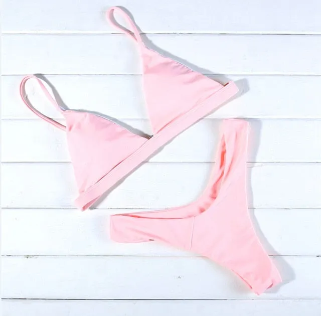 Pushed Up Paded Women Bikini Set