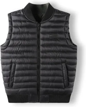 QLZ Boys Down Coat,Puffer Jacket,4-15 Years,Double-sided Wear,Camouflage