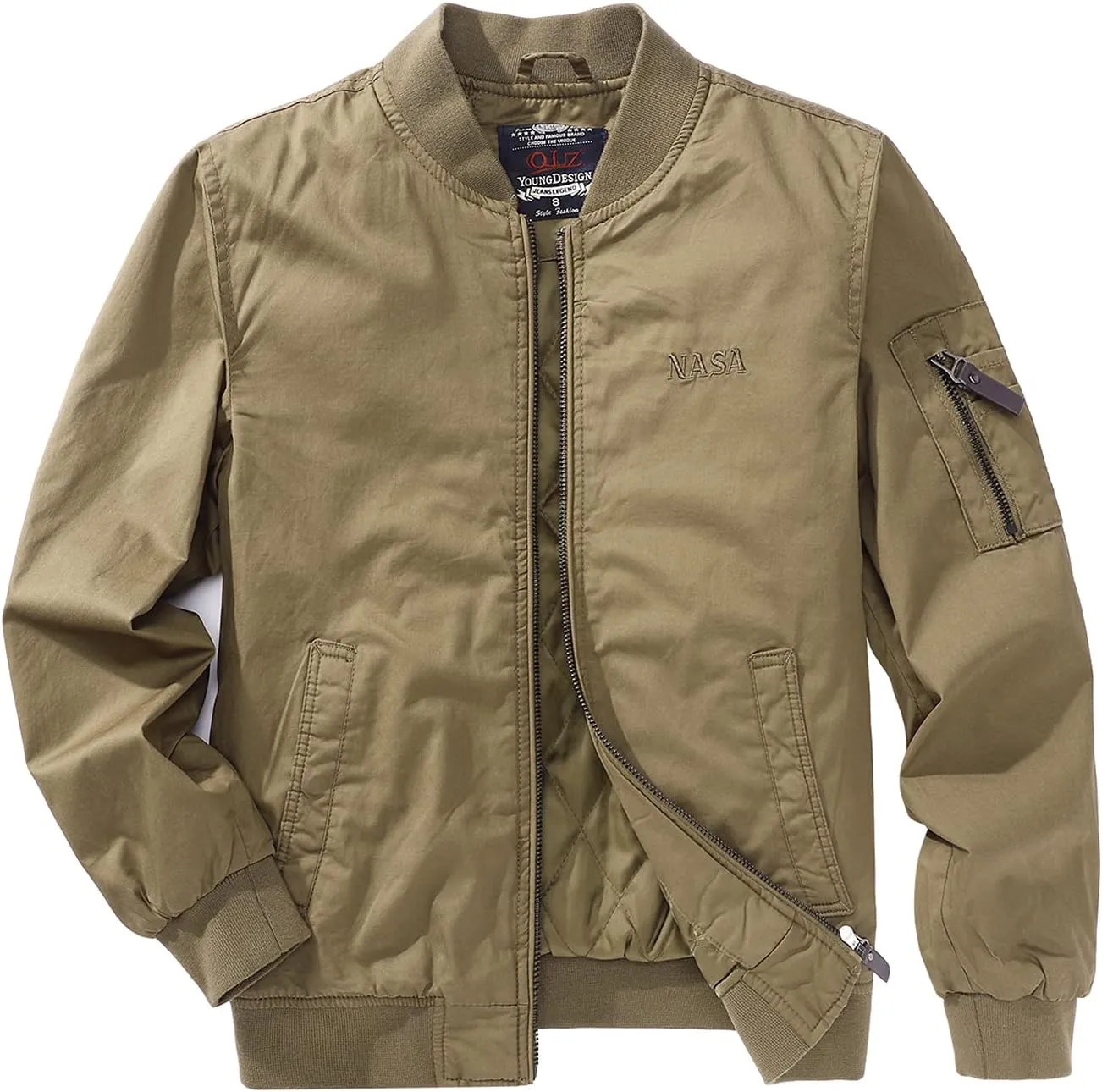 QLZ Boys Down Coat,Puffer Jacket,4-15 Years,Double-sided Wear,Camouflage