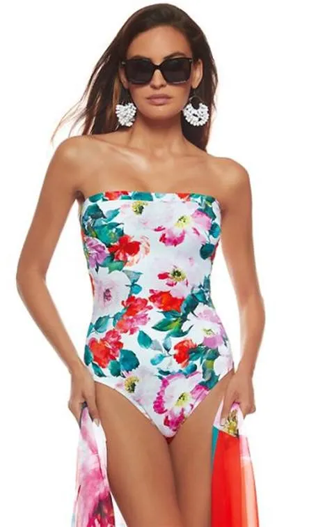 Roidal Dalia Floral Bandeau Swimsuit