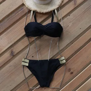 ShinyPush Up Bikinis Set
