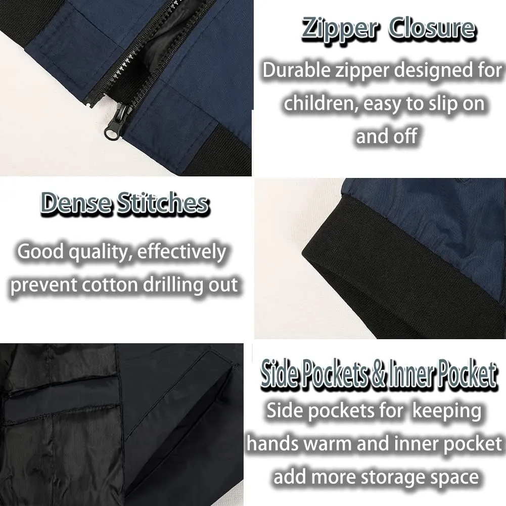SNOW DREAMS Boys Girls Bomber Jacket Flight Jackets Spring Varsity Jacket