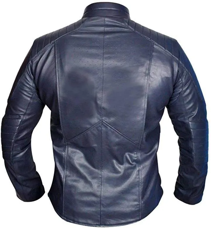 SpazeUp Motorcycle Jacket Mens - Red Black Faux Leather Jackets for Men - Super Costume Collection