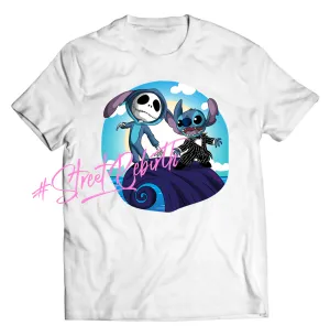 Stitch Wearing Jack Skellington & Jack Skellington Wearing Stitch Shirt – Epic Mashup