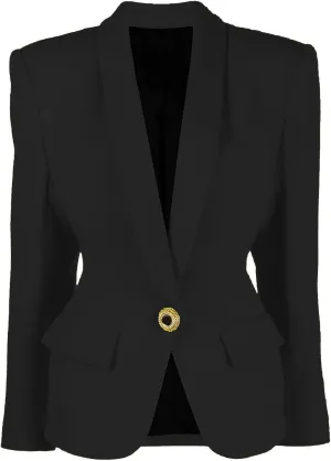 Sxfashbrd Womens Casual Blazers Suit Slim Fit Front Open Jacket Long Sleeves Work Office Formal Blazer Party Jackets