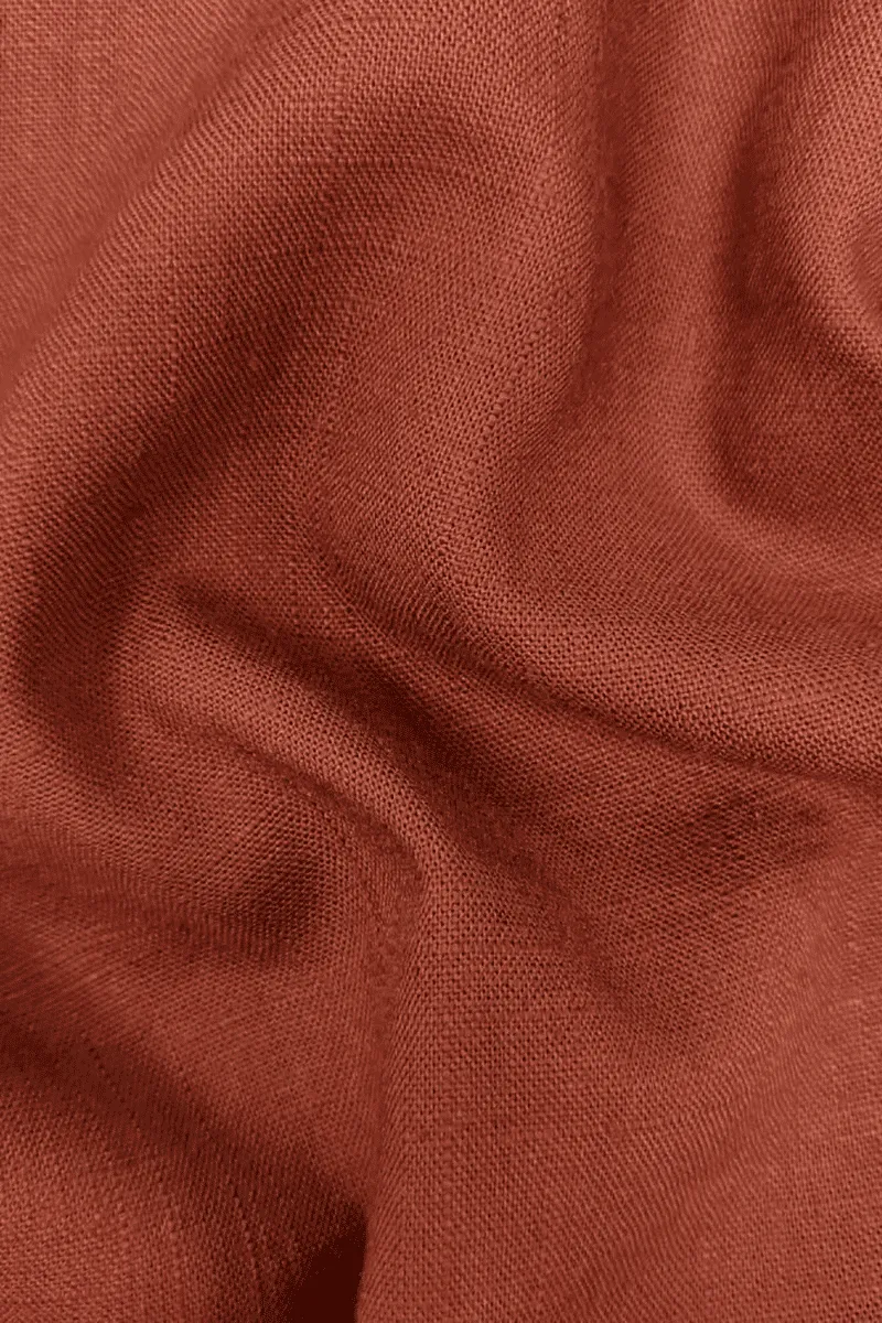 Terracotta Orange Slim fit 3 piece 2-Button Suit