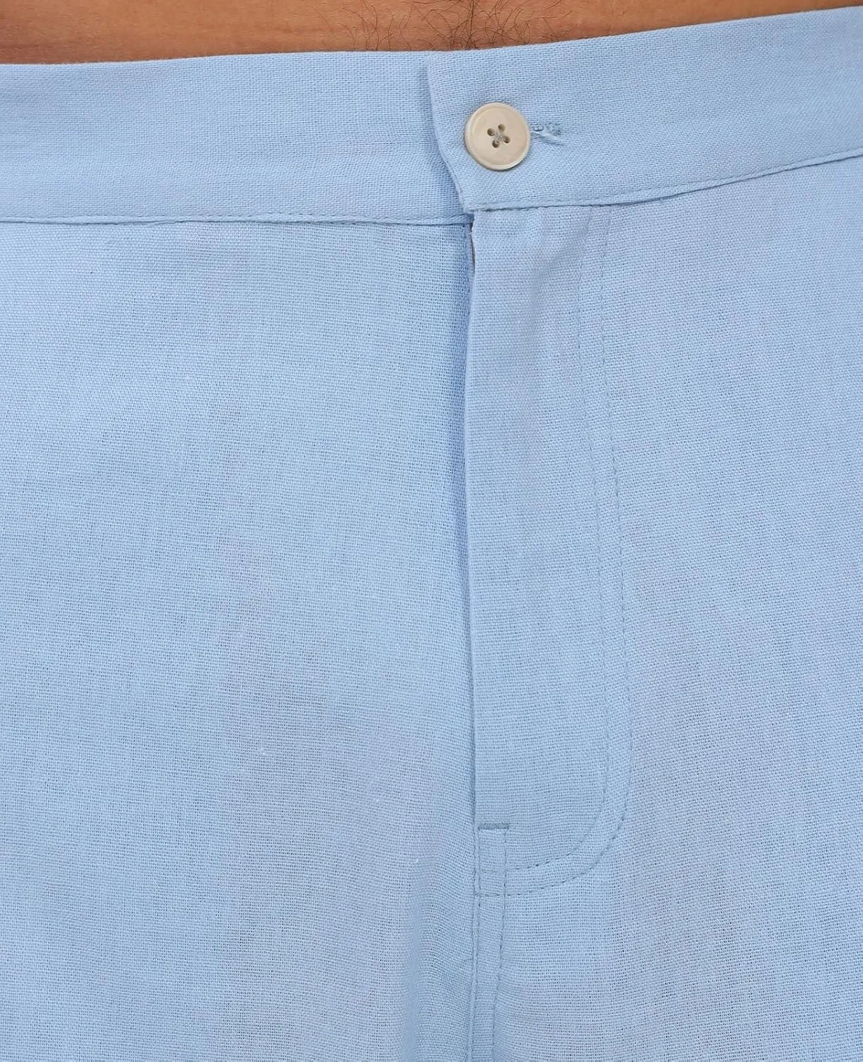 ThCreasa Mens Casual Elastic Waist Drawstring Pants Cotton Linen Baggy Lounge Pants Beach Trousers with Pockets