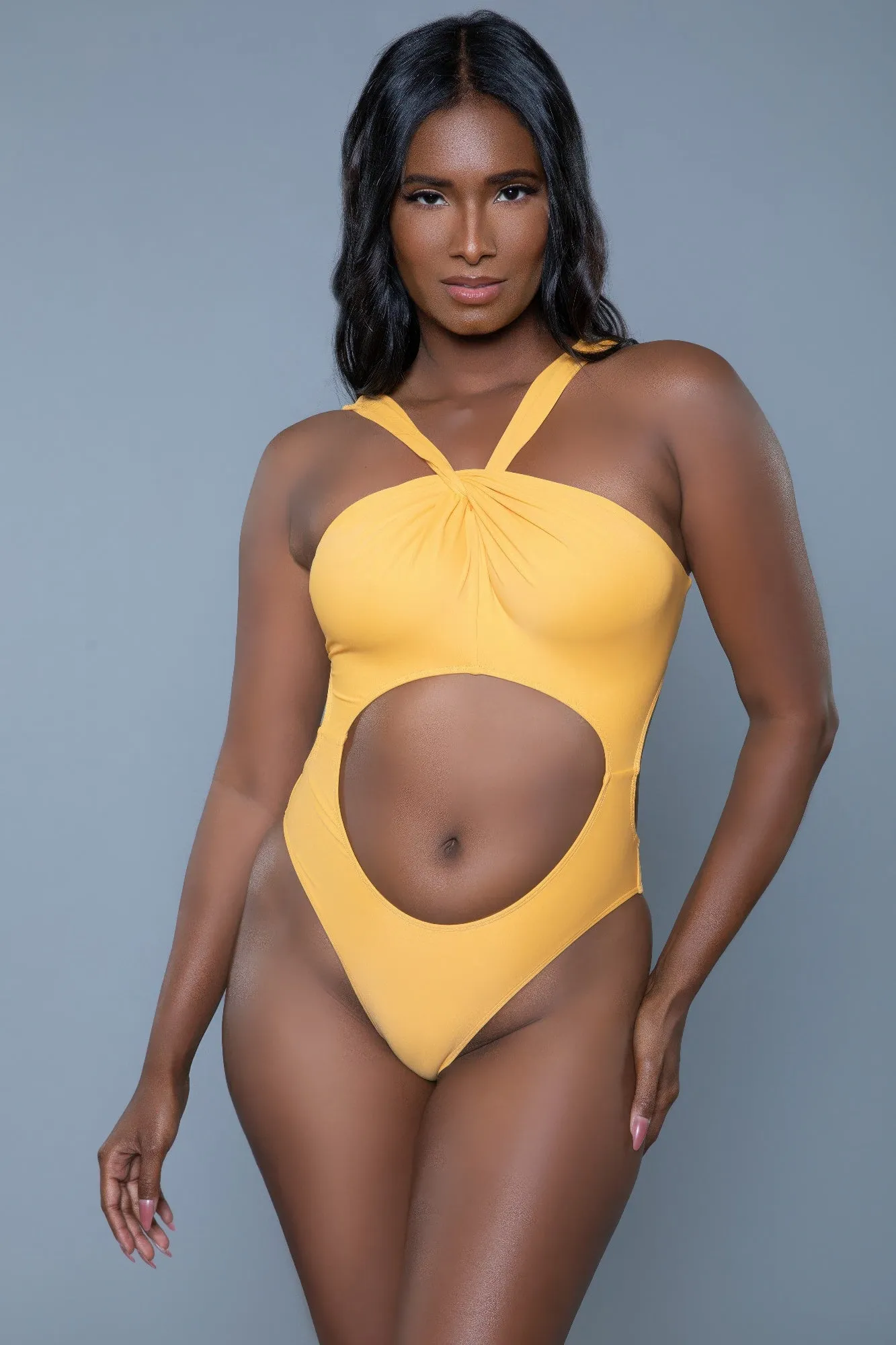 Twisted Strap Emily Cut-Out One-Piece Swimsuit