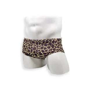 Vintage Cut Swim Brief - Giraffe