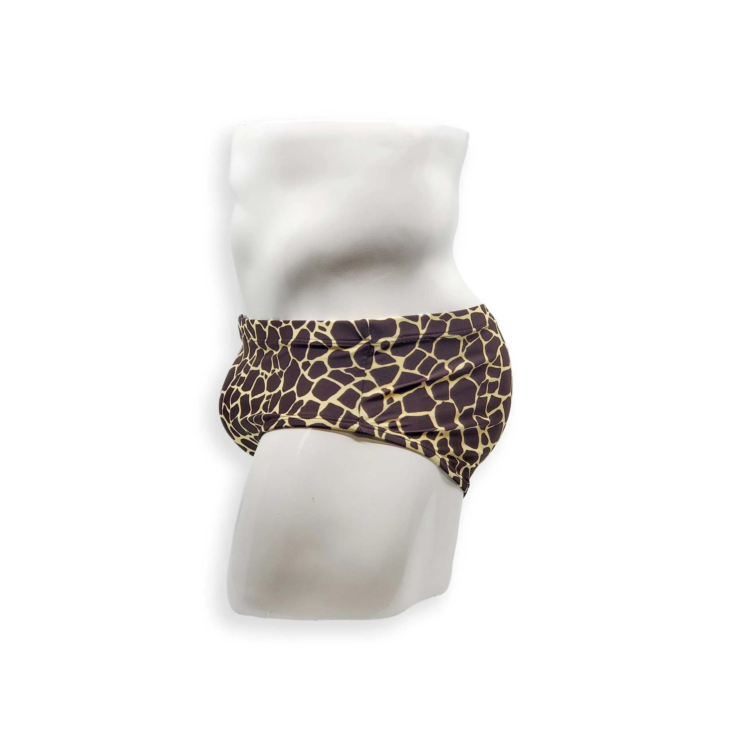 Vintage Cut Swim Brief - Giraffe