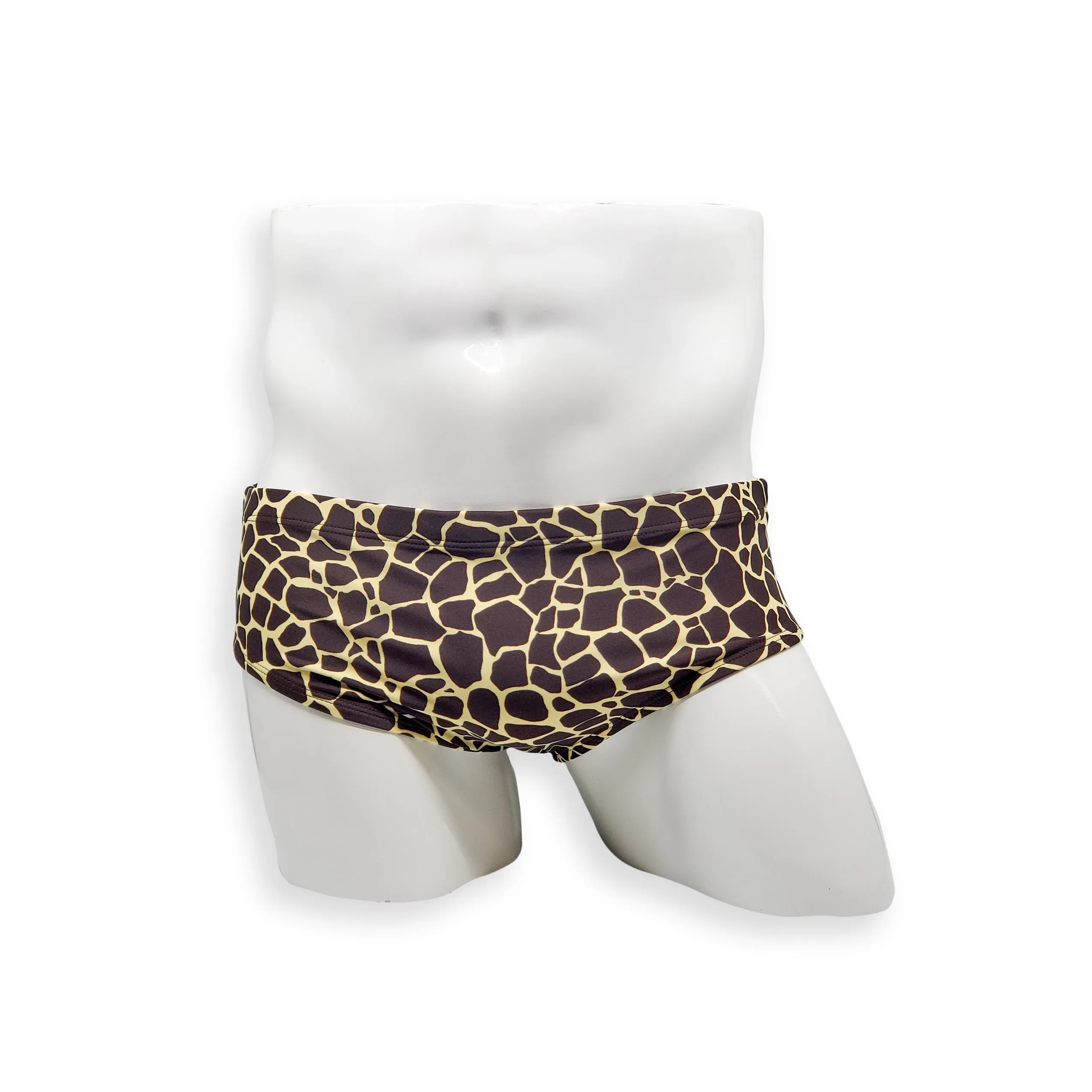 Vintage Cut Swim Brief - Giraffe