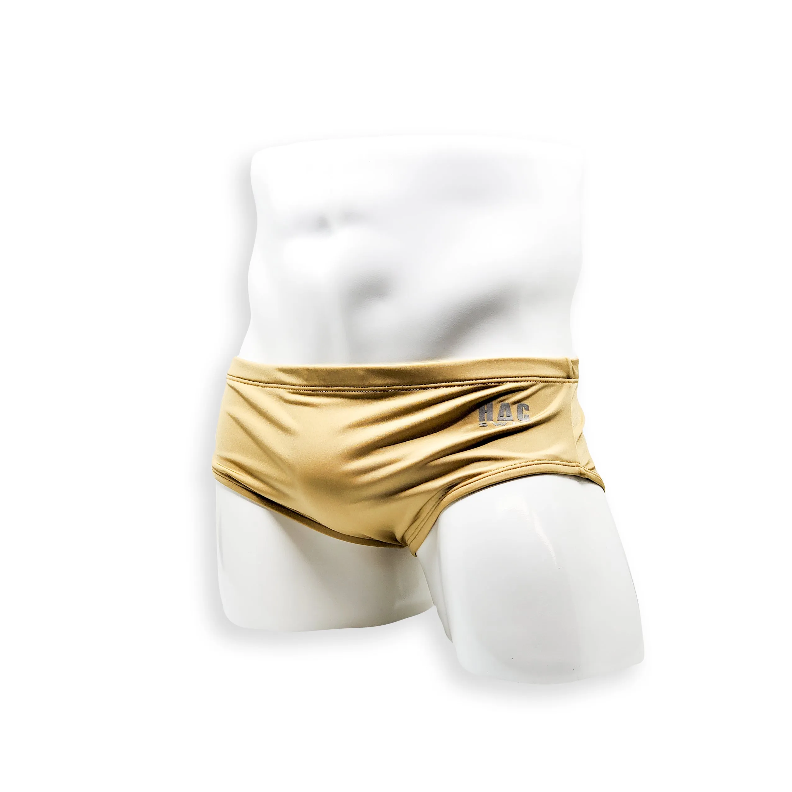 Vintage Cut Swim Brief - Gold