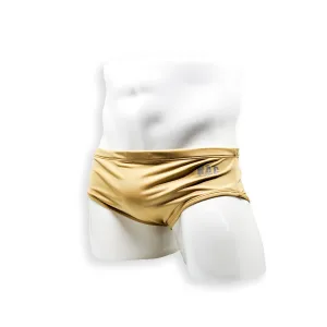 Vintage Cut Swim Brief - Gold