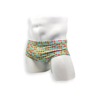 Vintage Cut Swim Brief - Green Sunmor