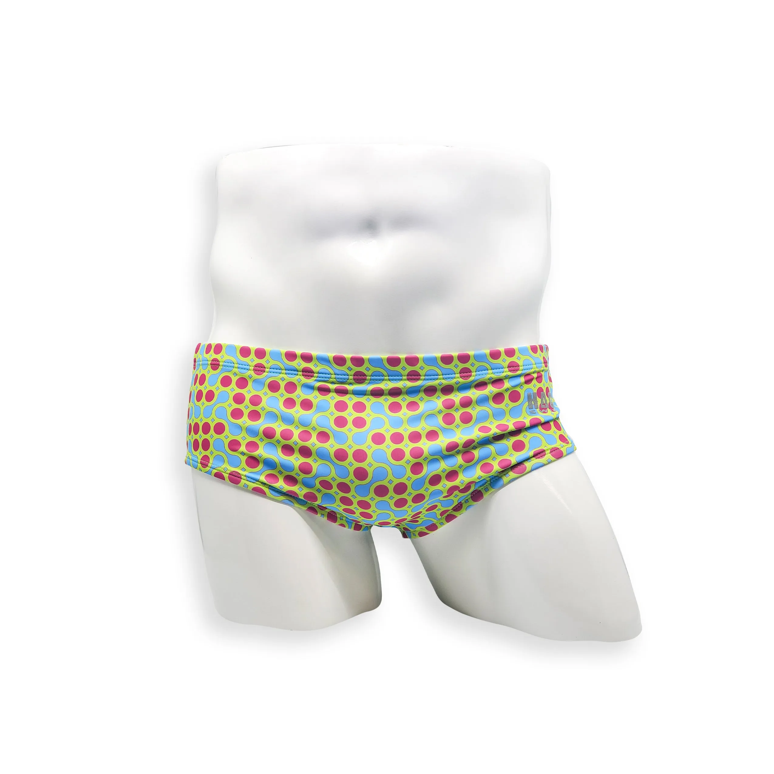 Vintage Cut Swim Brief - Green Sunmor