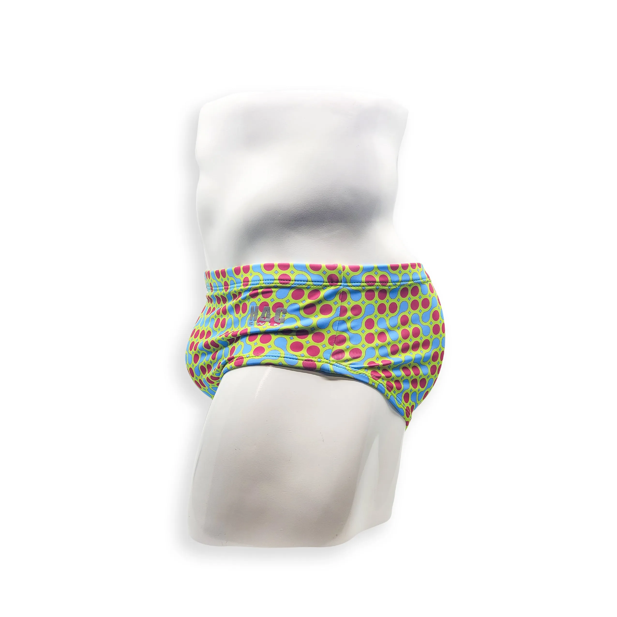 Vintage Cut Swim Brief - Green Sunmor