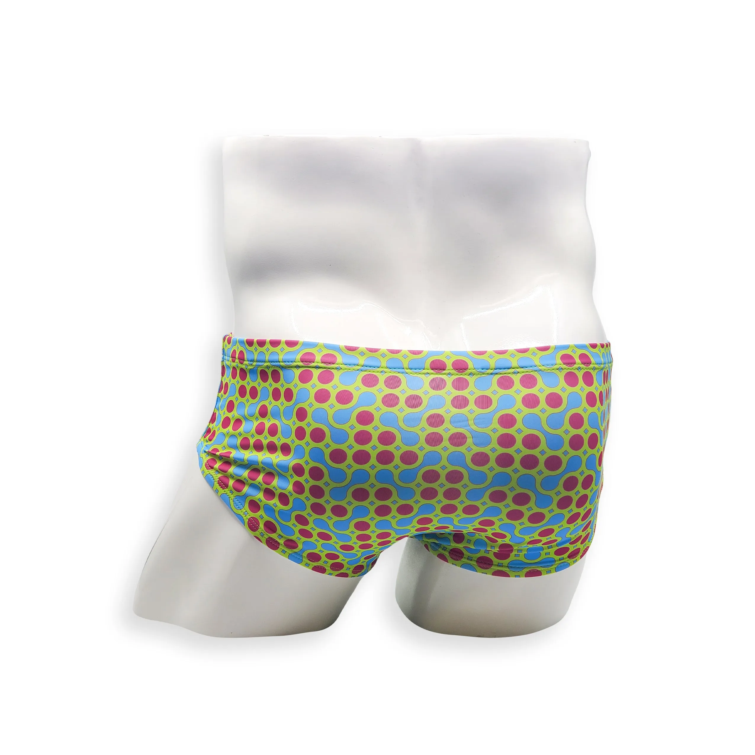 Vintage Cut Swim Brief - Green Sunmor