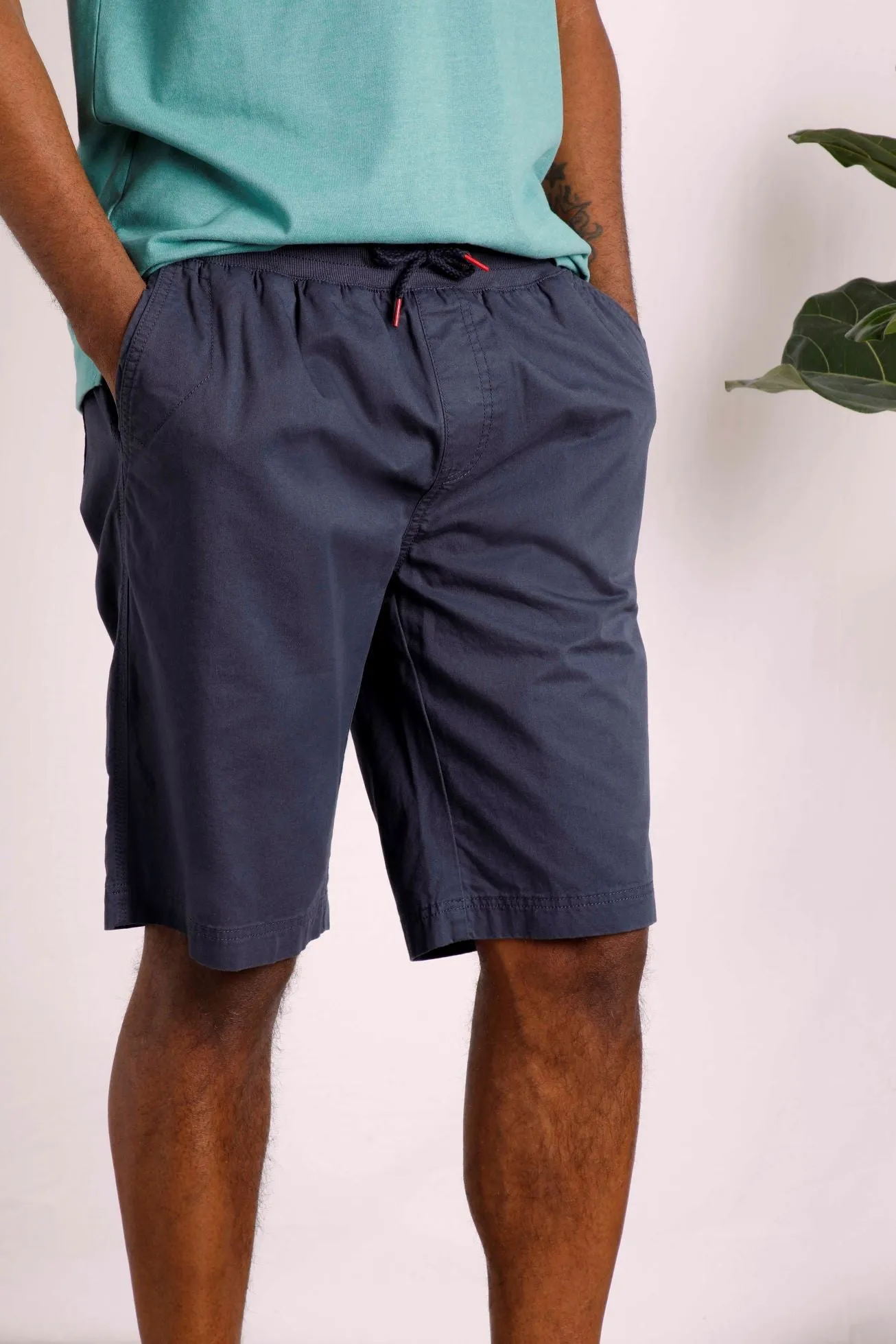 Weird Fish Murrisk Casual Shorts-Navy