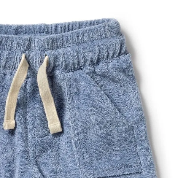 WILSON & FRENCHY Dusty Blue Organic Terry Short