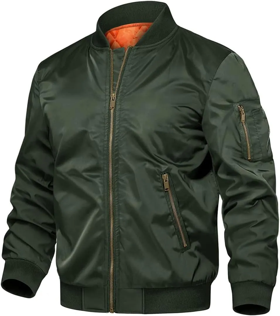 Winter Military Jacket Outwear Mens Cotton Padded Pilot Jacket Coat Casual Baseball Jackets