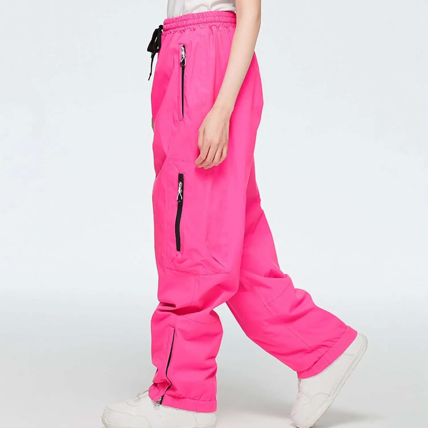 Women Cargo Ski Pants Insulated Waterproof Winterproof Snow Pants Winter Trendy Warm Outdoor Cargo Snowboard Pants