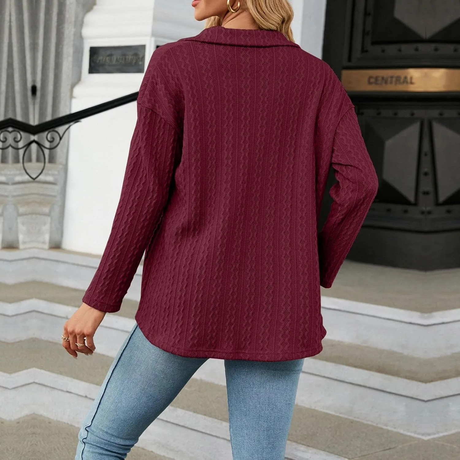 Women Winter Wool Fashion Notch Collar Coats Plus Size Long Jackets Casual Walk Coat plus Size Long Trench Coat