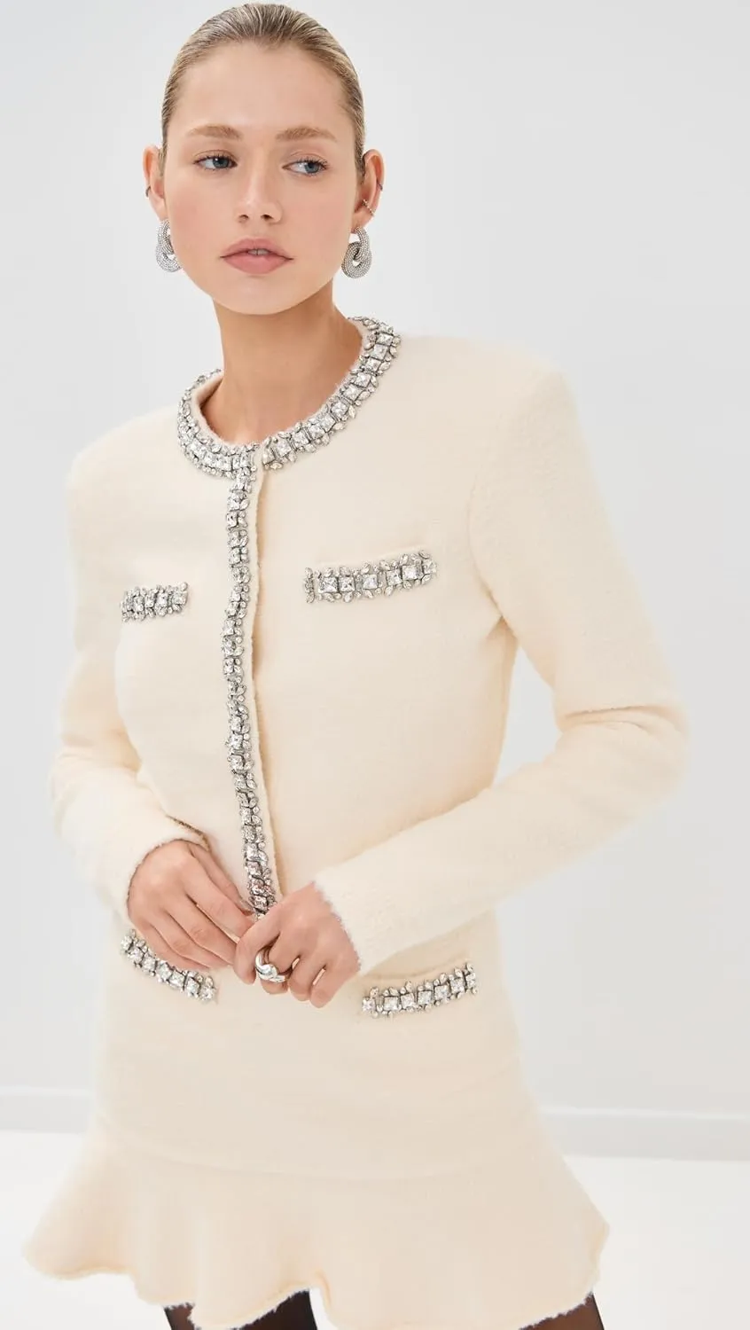 Women's Cream Soft Knit Cardigan