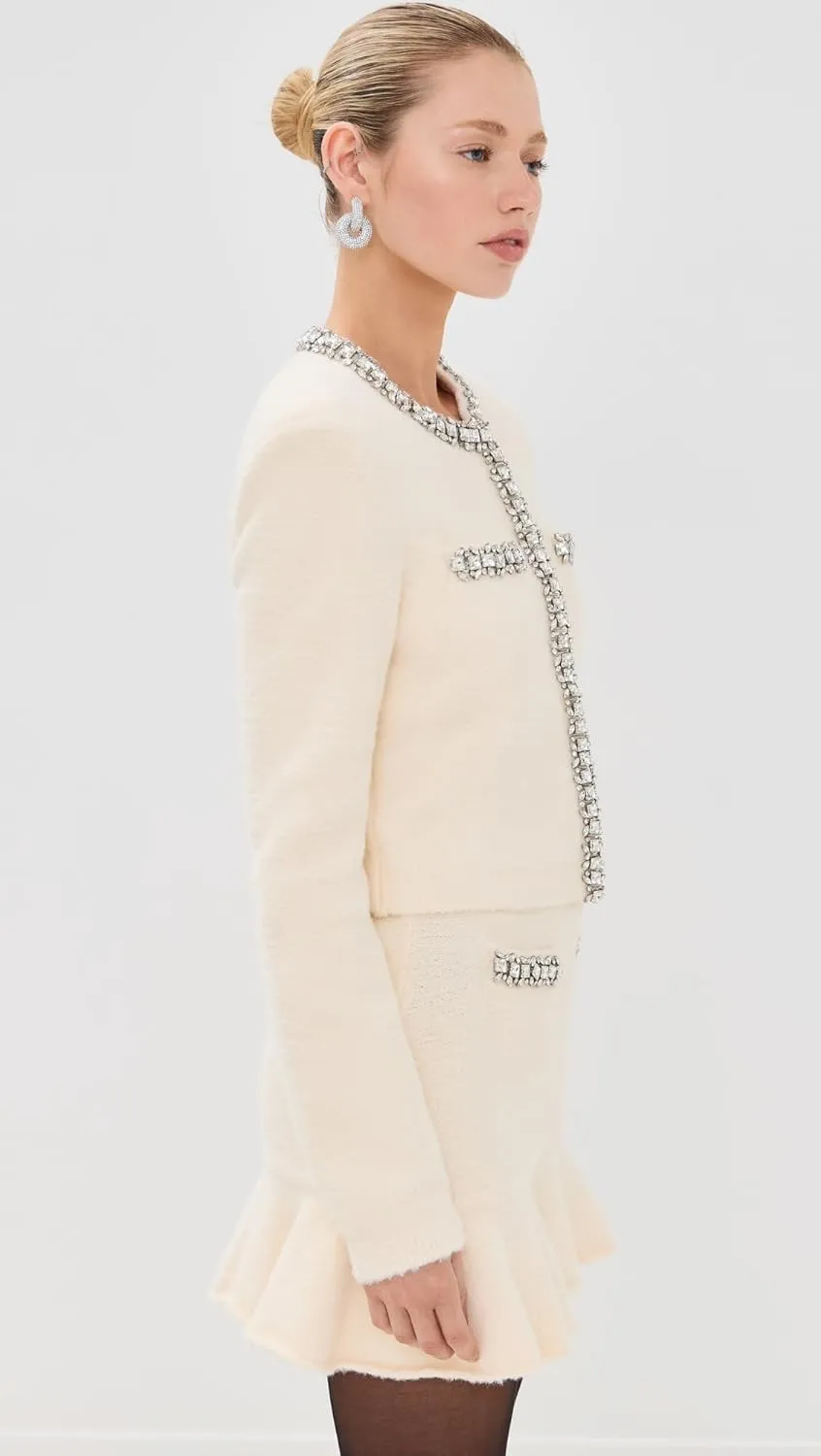 Women's Cream Soft Knit Cardigan