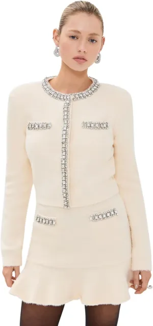 Women's Cream Soft Knit Cardigan