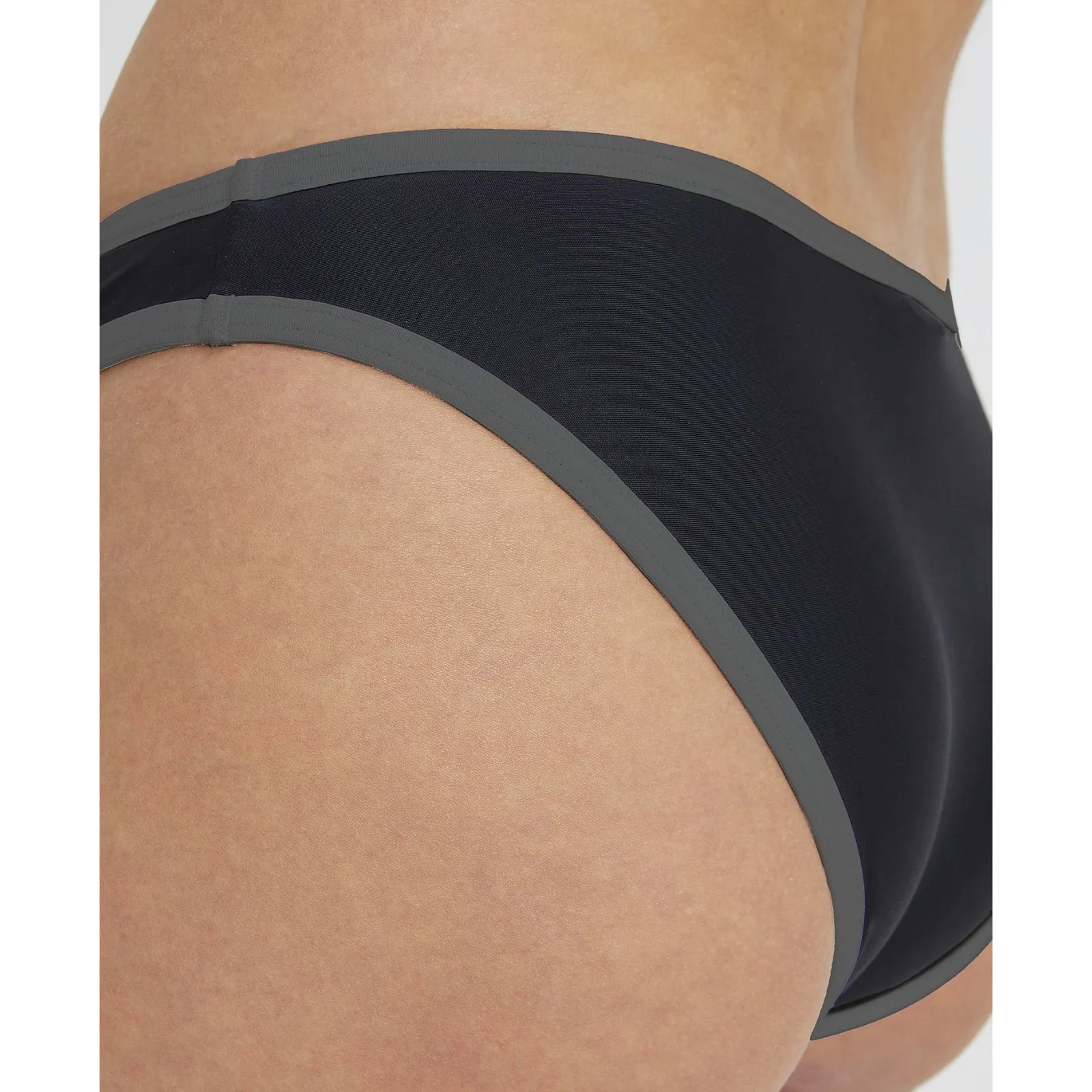 WOMEN'S ICONS LOGO BANDEAU BIKINI - BLACK/ASPHALT