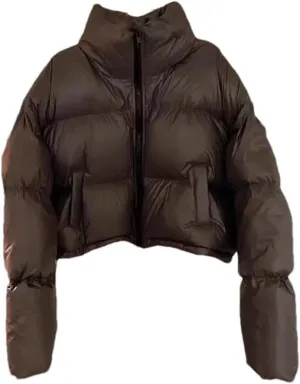 Women's Jacket Stand Collar Short Cotton-Padded Jacket Thickening Warm Parkas Winter Jackets Coat