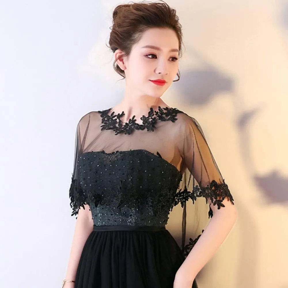 Women's Lace Wedding Bridal Bolero Jackets Shawl Formal Party Prom Evening Cape for Bride Bridesmaid Wrap Shrugs