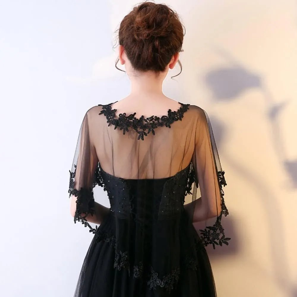Women's Lace Wedding Bridal Bolero Jackets Shawl Formal Party Prom Evening Cape for Bride Bridesmaid Wrap Shrugs