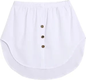 Womens New Versatile Shirts Hem Mini Skirts Fashion Layering Waist Bottom Extender Underwear A-line Skirt Butt Curtain